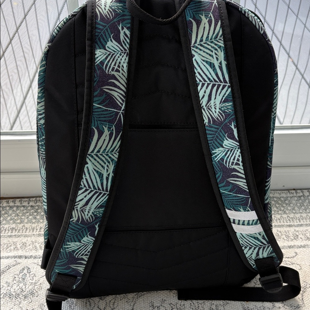 Calpak Leaf Pattern Backpack In Teal And Navy - image 4